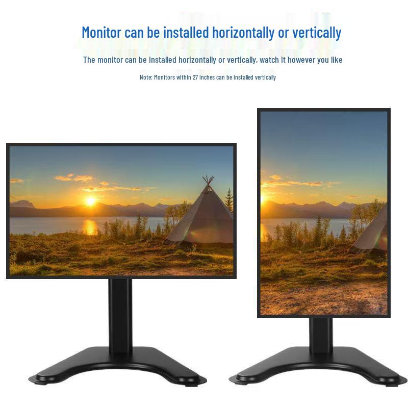 Universal Height-Adjustable Monitor Stand, Punch-Free, Compatible with 14"-32" Screens