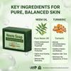 Natural Neem & Turmeric Soap Bar (100g) – Purifying Anti-Acne Formula for Clear Skin – Enriched with Pure Neem Oil – Herbal Skin Defense for Acne