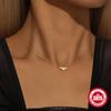 Fashion S925 Sterling Silver Personalized Size Diamond-Encrusted Women Stacked Simple Matching Necklace Collarbone Chain
