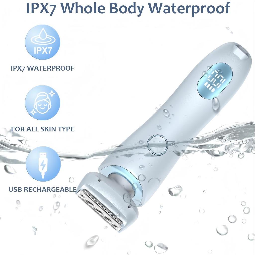 Xiaomi Electric Shaver for Women Painless Lady Razor Facial Hair Remover Wet and Dry Portable Bikini Trimmer for Face Armpit Legs Body