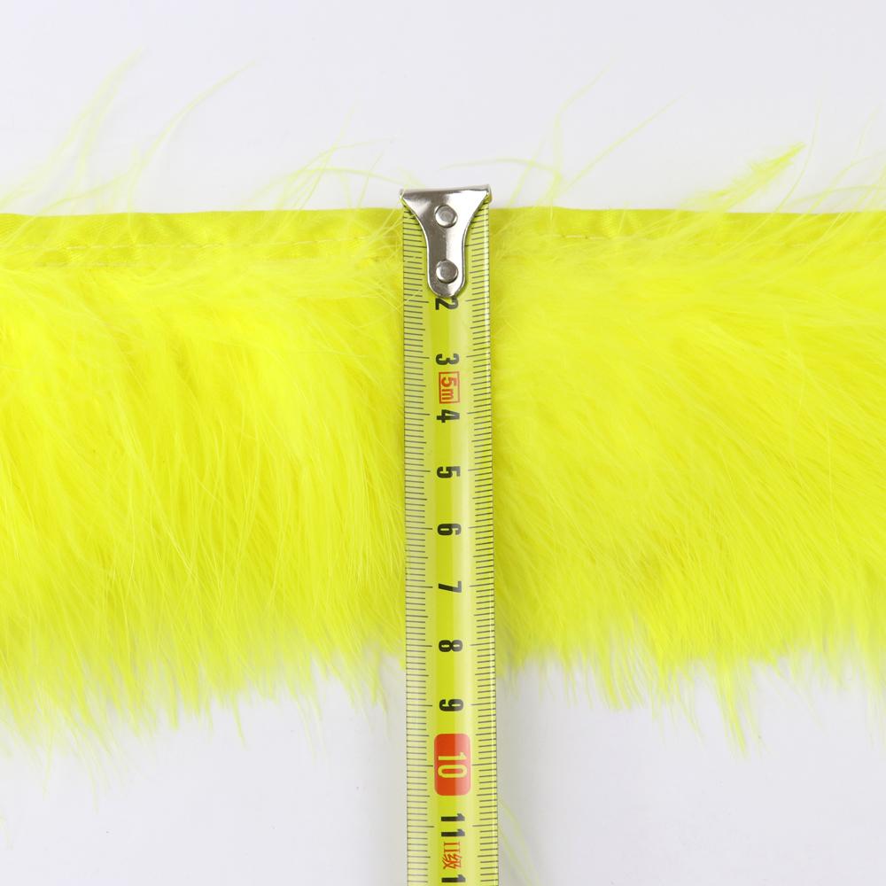 1Meter Fluffy Turkey Feathers Trim Fringe Ribbon 8-10Cm Marabou Feather For Craft Fringe Sewing Wedding Party Clothing Dress