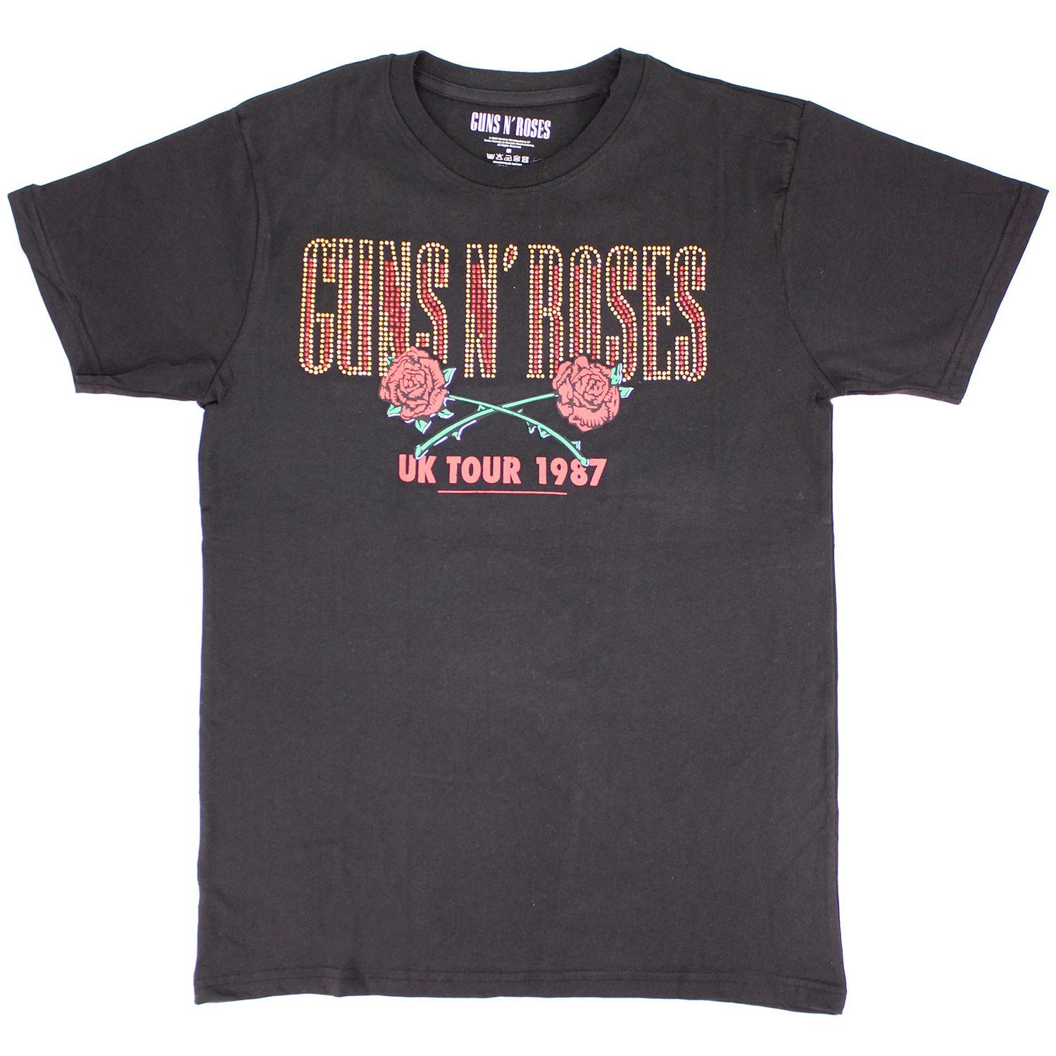 Men s Guns N Roses 87 Tour T-shirt Large Black M