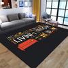 Floor Mat Crystal Fleece Non-Slip Living Room Carpet - Vibrant Geometric Design,  Polyester  Longest Side,