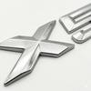 NEW 3D ABS Car Rear Trunk Emblem Badge Sticker For BMW X1 X2 X3 X5 X6 GT Z4 Glossy Black Chrome Logo Decal Styling Accessories