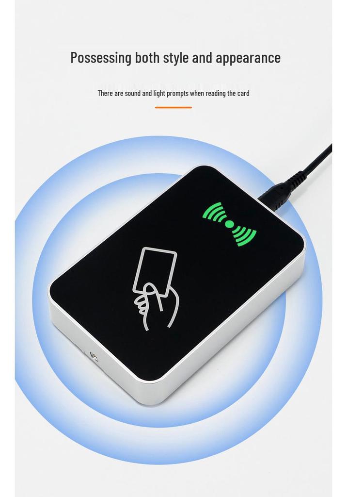 UHF RFID Tag Writer & Reader: Desktop Card Dispenser with USB & 6C Protocol