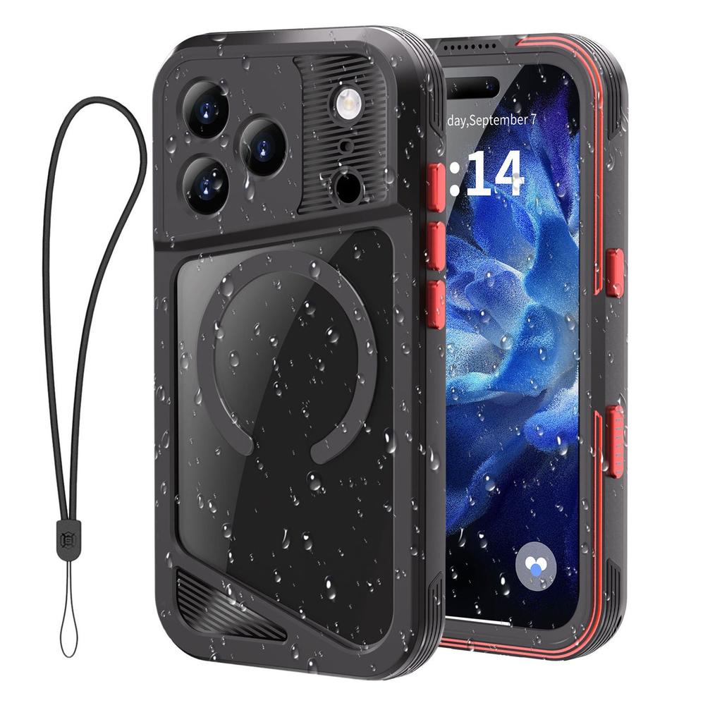For IPhone 17 Pro Max 17Pro Air IP68 Waterproof Protection Case Shockproof Magnetic Cover PET Screen Protector Aluminum Bumper