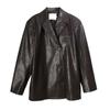 Street Style Cool Leather Suit Jacket for Women In Autumn