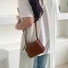 Casual PU Leather Crossbody Bag for Women Girls Phone Bag Small Shoulder Purse