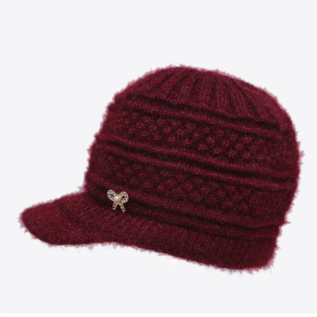 Warm Hat, Ear Protection Hat, Women's Hat, Woolen Hat, Cold Hat, Warm Knitted Hat