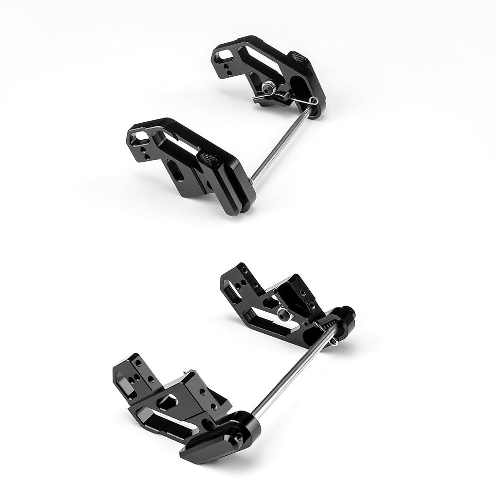 RCMAZO RC Aluminum Rear Axle Holder Suspension Mount Hanger (with Built-in Spring) for Tamiya RC 57409 58347 Lunchbox Chassis Replacement Upgrade