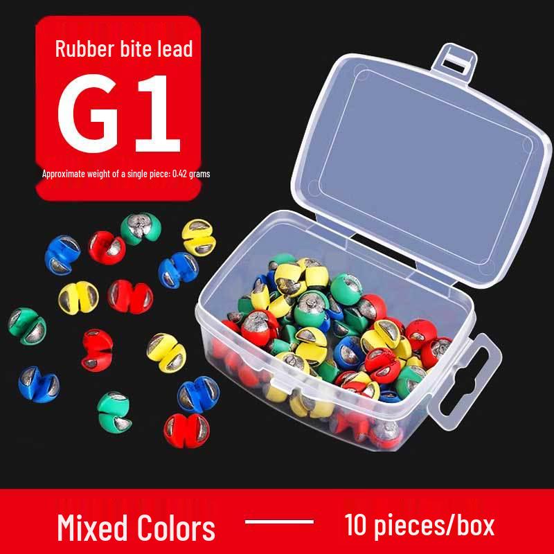 Yizhan Lion Line Bite Resistant Rubber Clip & Sinker Set for Raft Fishing - Water-Resistant Bottom Finder Tool.