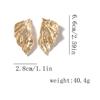   personalized ins retro cold wind alloy leaf stud earrings, simple and versatile daily commuting women's models