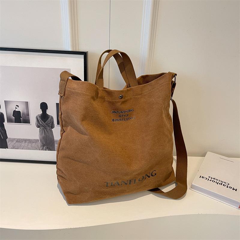 Geantă portabilă de pânză Geantă de umăr pentru navetă de mare capacitate Geantă de tip Crossbody Class pentru femei