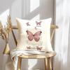 Beautiful Butterfly Cushion Cover Soft Plush Throw Pillow Cover | Double-Sided Decorative Cushion Case | Sofa Bedroom Home Decor
