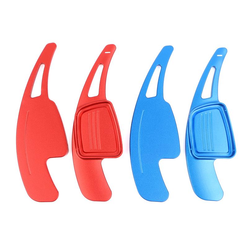 1Pair Car Steering Wheel Shift Paddle Shifter Aluminum Shift Paddle Blade For 17-19 A4L A6 A8 Q7 Tt Tts Extension Gearbox