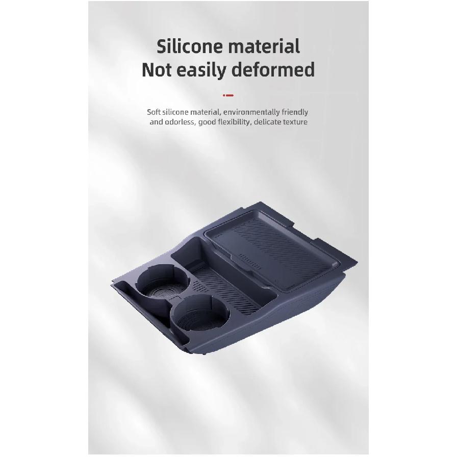 For Geely Boyue L 24 Silicone Storage Box Center Console under Layer Modification Special Car Interior Accessories Organizer