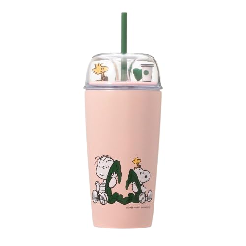 

STARBUCKS PEANUTS Stainless Steel Cold Cup Tumbler, Pink, 473ml, Tumbler, Starbucks Water Bottle, Snoopy, Joe Kind, Snoopy, Linus