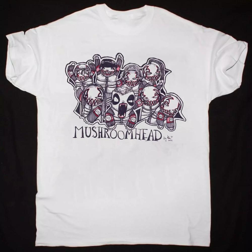 Mushroomhead White T-Shirt Cotton Unisex Gift For Men Women RM438 Unisex T-Shirt XXXL