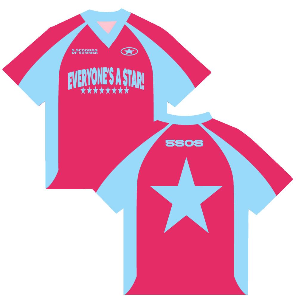 

2026 Special 5SOS Fan Jersey 5 Seconds of Summer EVERYONE S A STAR! T Shirts Breathable Sports Top for Men Women Sweatshirt Y2K XXS