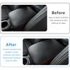 1pcs PU Leather Car Center Console Lid Armrest Cover For Toyota Tacoma 2016-2023
