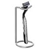 Durable Stainless Steel Shaver Storage Rack Silver Safety Shaver Display Stand Easy Carry Shaver Stand Manual Old-fashioned