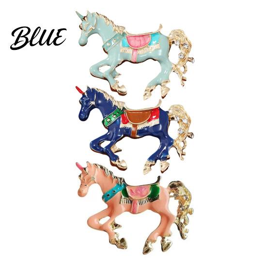 Horse Theme Accessory 1/3Pcs Brooch Pin Vintage Enamel Design Simple