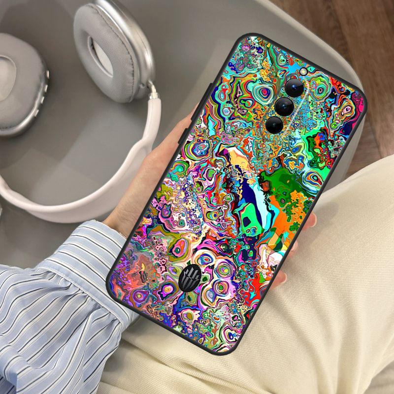 Psychedelic Trippy Art Case For Red Magic 10 Pro Plus 9 8 7 6 Pro 5G 5S 6R RedMagic 10S 8S 7S 9S Pro Plus Cover