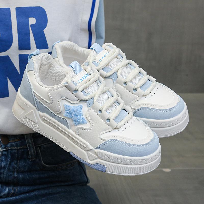 Campus Women's Shoes Star Board Shoes 2025 New Spring and Summer Platform Casual Versatile White Shoes Niche Shoes Women's Casual Shoes
