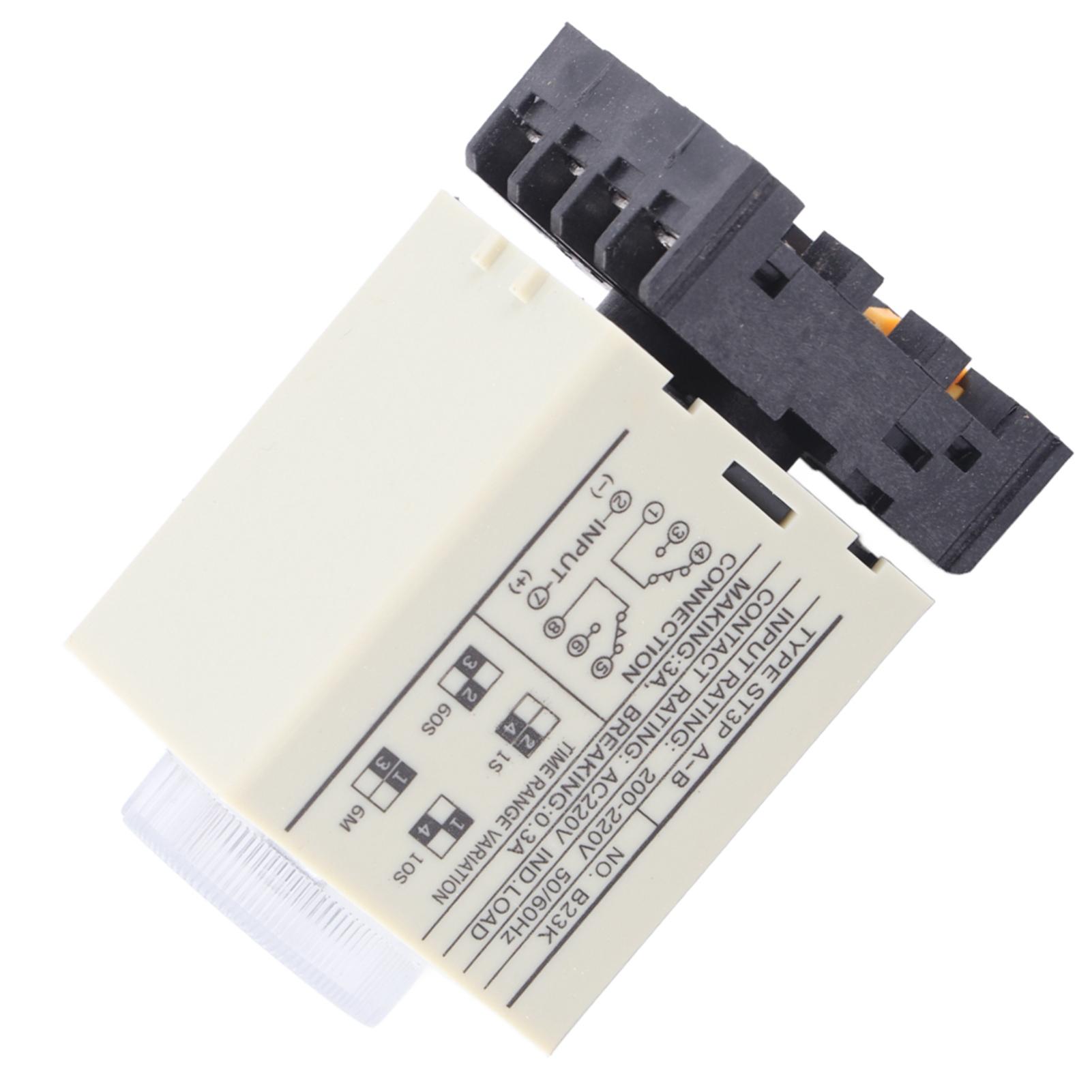 

СТ3ПАБ 010S реле времени задержки включения питания с ручкой управления реле времени с базой переменного тока 220 В