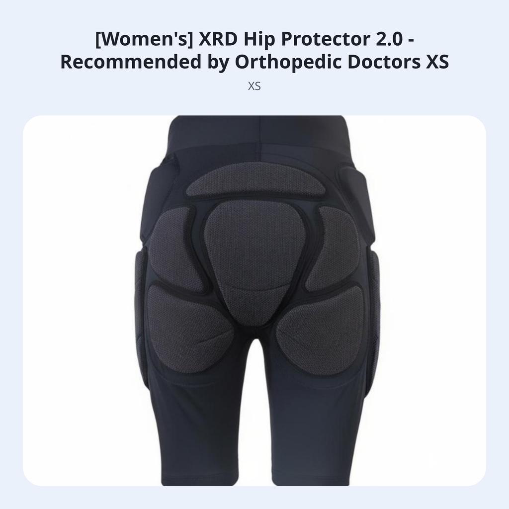 XRD Pelvic Protection Pad, Kevlar Fabric, Women's Skiing Gear, Multilevel Collision Absorption, Orthopedic Recommended
