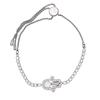 Used Bracelet Subtle Hamsa Hand metal/Swarovski 3.7g Silver Ham Sandwich