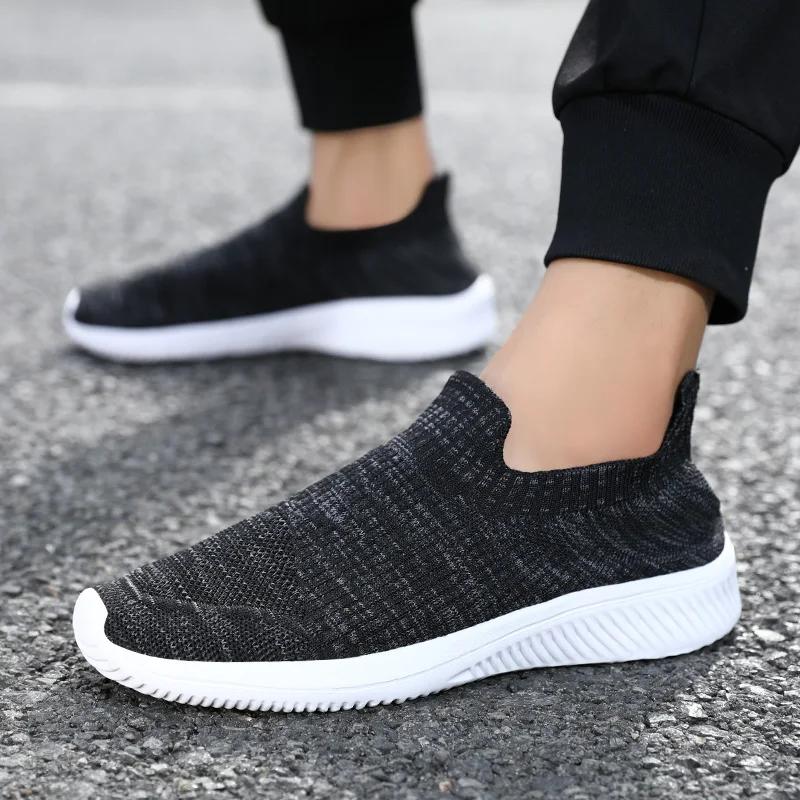 Oddychające Męskie Buty do Chodzenia Outdoorowe Lekkie Męskie Mokasyny Miękkie Elastyczne Męskie Buty Codzienne Modne Obuwie Trampki 39-46