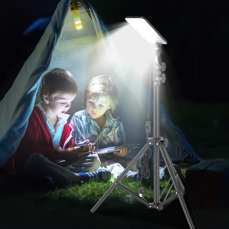 Portable Outdoors Led Work Light USB Tripod Camping Lamp Spotlight For Night Fishing Work Camping and Barbecue