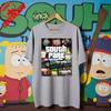 South Parks kleiner fetter Junge Cartman Süßes Cartoon Gedrucktes T-Shirt Shirt Humorvolle Streetwear Unisex Sommer Rundhals Kurzärmlig