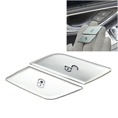 Adesivo de botão de trava de porta de carro para Mercedes-Benz CE Class W205 W213 GL LHD acessórios de substituição para volante à esquerda