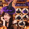Handmade Cosplay Wizard Cap Wrinkled Design Retro Lace Bowknot Hat  Halloween