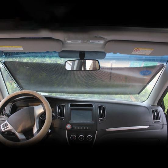 Summer Car Automatic Window Sunshade Retractable Windshield Shield Cover Curtain