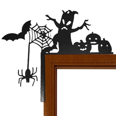 Door Topper Metal Halloween Door Ornament Scary Whimsical Doorframe Decoration For Haunted House Apartment Kitchen Dorm Bathroom