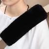 OGLAND  Sheepskin Soft Fuzzy Car Seat Belt Cover Pad, Comfy Fluffy Seatbelt Covers for Shoulder Pad Neck Cushion Protector Car Accessories Woman Man