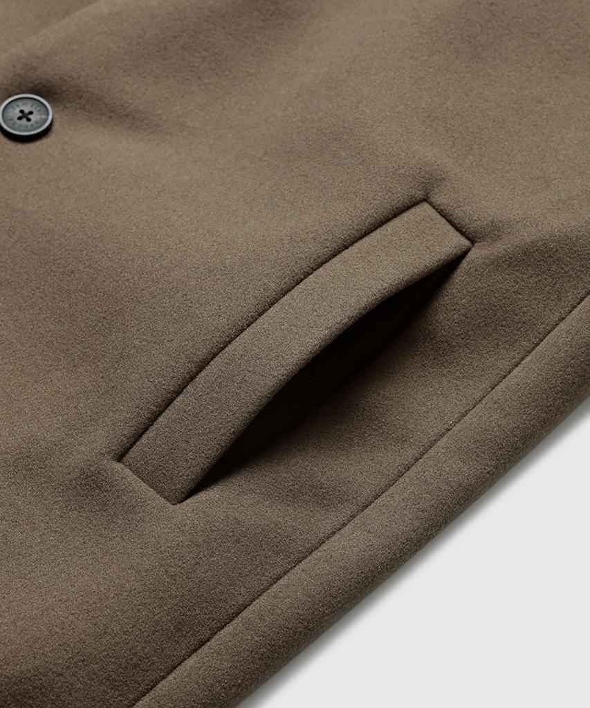 Lemain Second Wool Blend Oversized Single Coat [Beige]