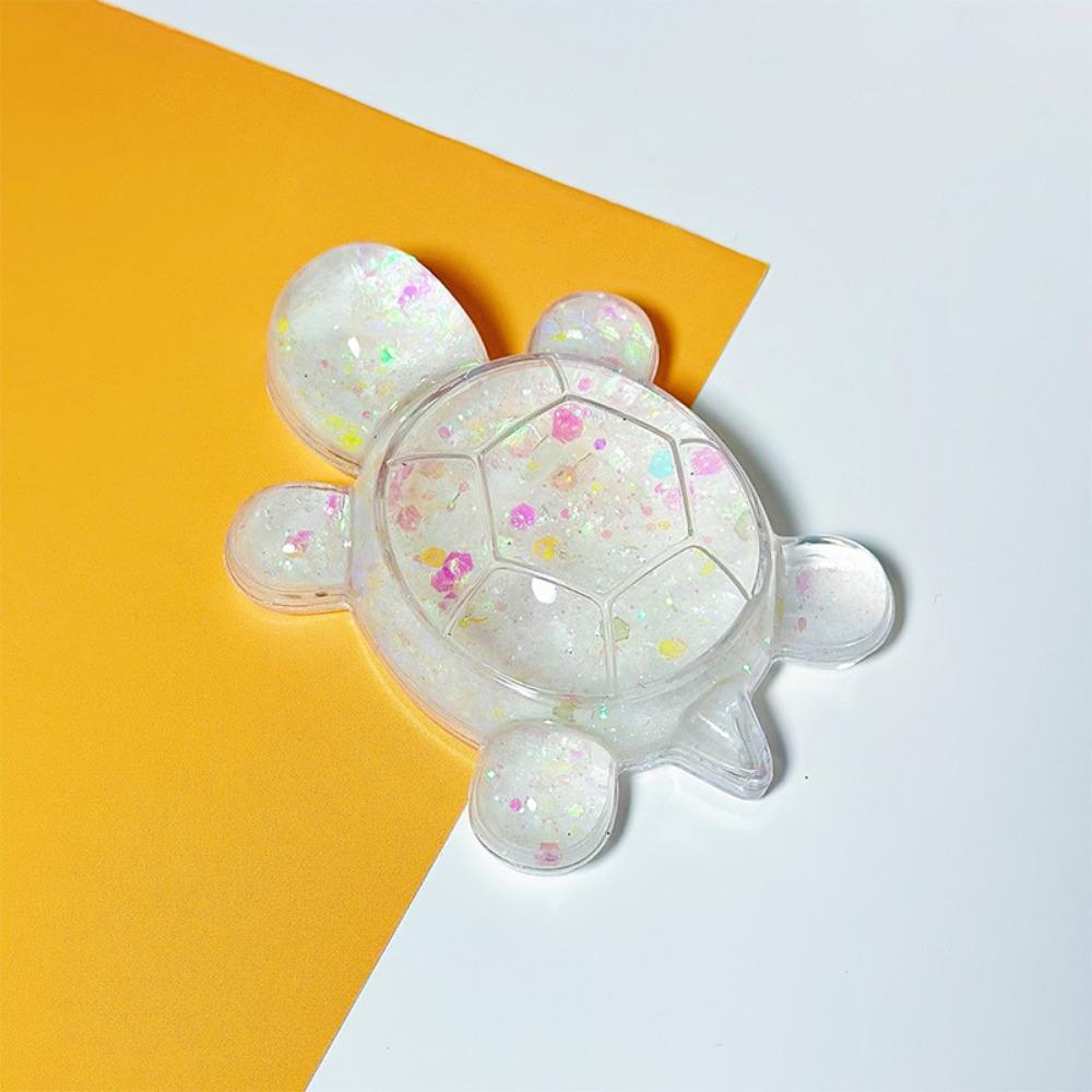 Flash Flowing Sand Candy Color Turtle Dolls Cute Turtle Small Ornament Cartoon Turtle Toy  Car Keys