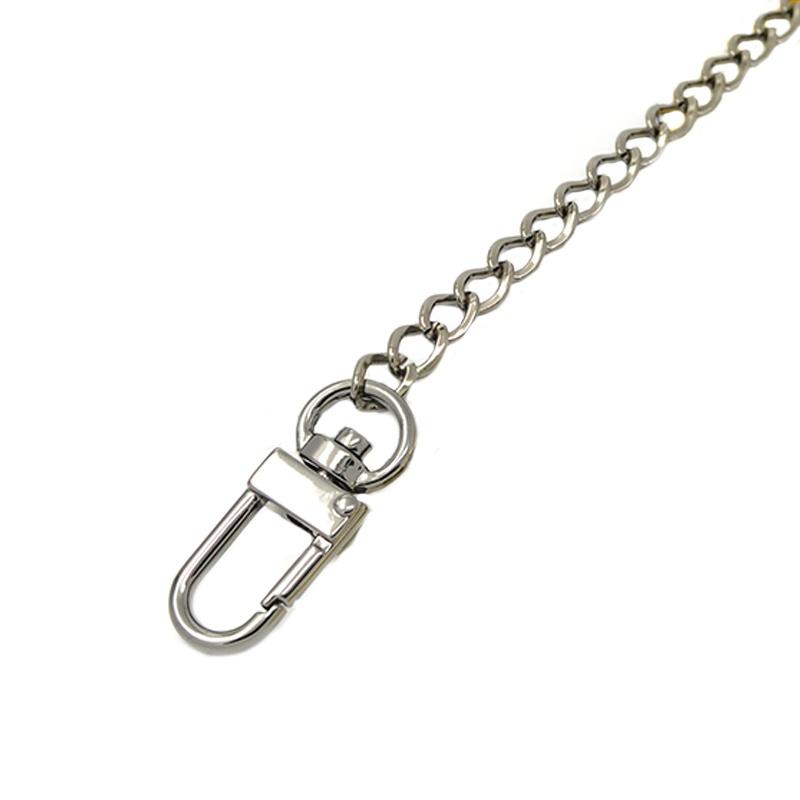 Cadena de Acero Inoxidable de 120cm Correa Asa Bolso de Mano Hombro Cruzado Bolso de Mano Metal Repuesto