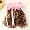 2Pcs Wavy Kids Hairpin Wig Cute Wig Braid Hairpin Hair Accessories Children Hair Clip  Girls