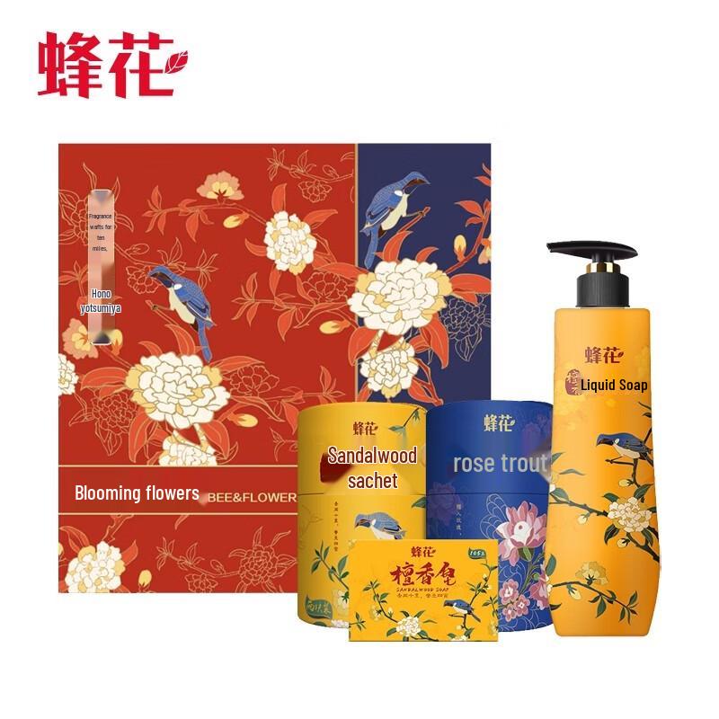 

Bee & Flower Sandalwood Shower Gel & Liquid Soap Palace Museum Gift Set