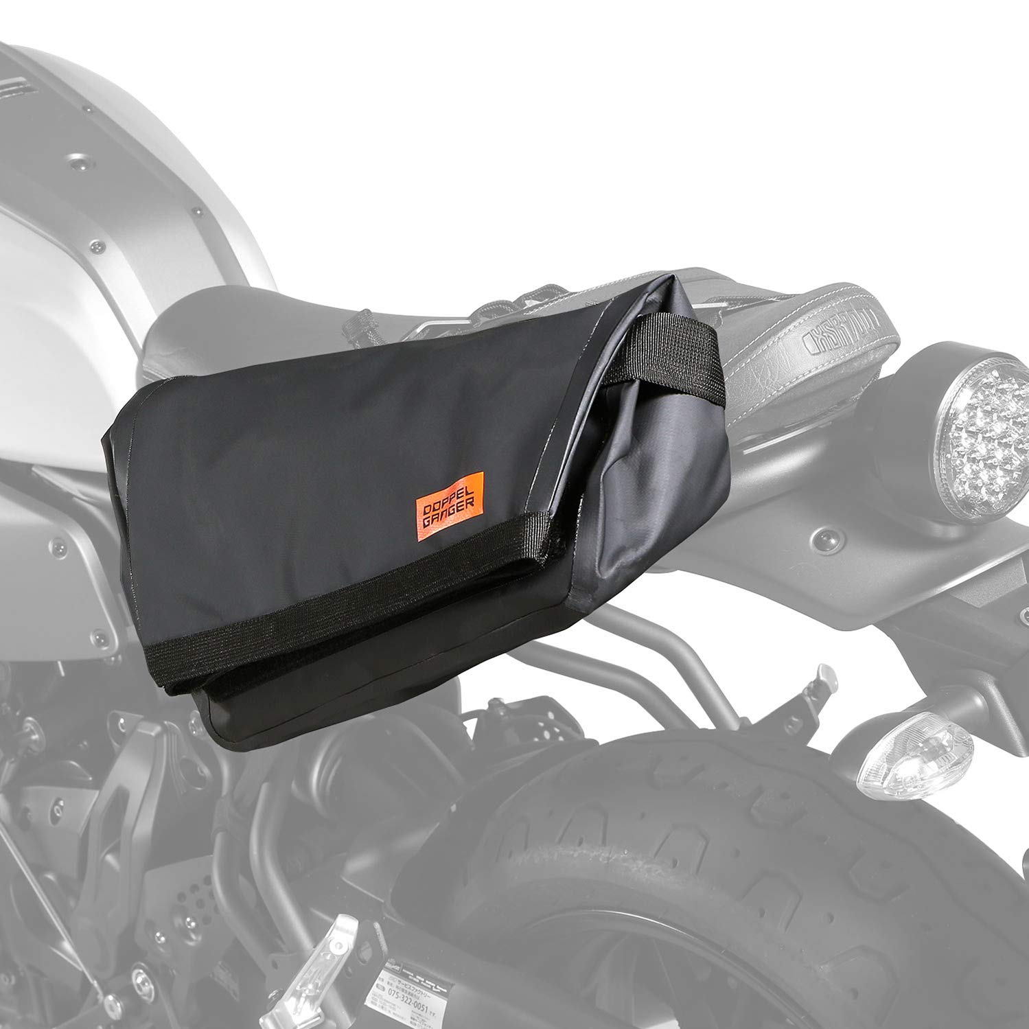 

DOPPELGANGER Tarpaulin Messenger Bag for Waterproof Stylish Messenger Bag Design W31 x x H25cm Single-Sided Motorcycles, Tarpaulin, Easy-to-Attach чёрный