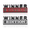 1Pc 3D Metal Winner Edition Logo Car Front Grille Badge Side Fender Rear Trunk Emblem Sticker Decal