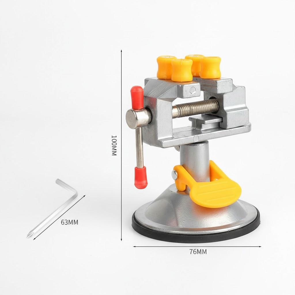 Aluminum Alloy 360 Degree Suction Cup Rotary Table Vice Multi-Specification Machine Tool Flat Mouth Pliers Clamp