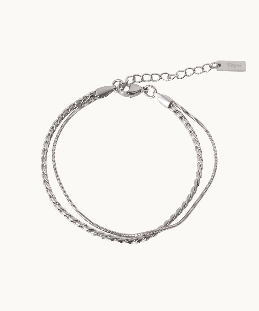 Blayer Reserve Layered Chain Bracelet [Silver]