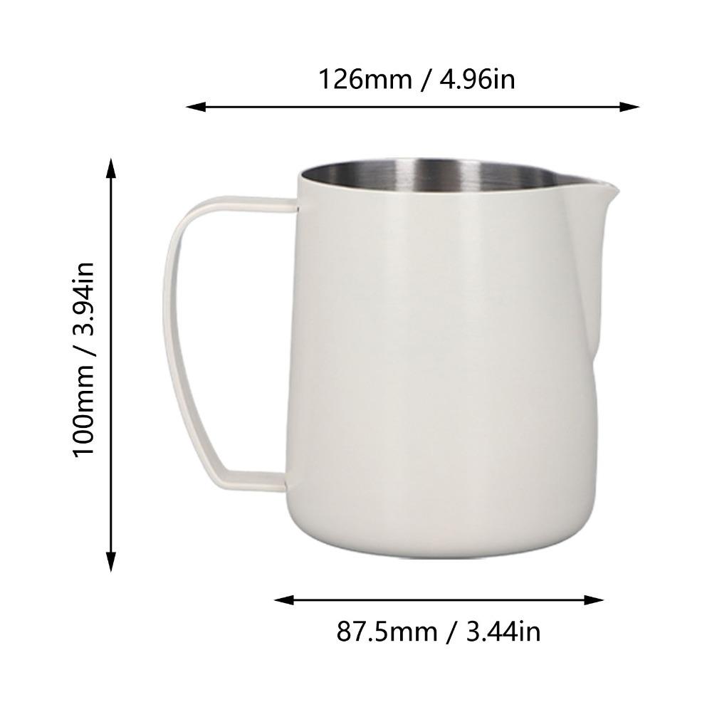 Thickened Stainless Steel Milk Frothing Pitcher 450ml Milk Steaming Pitcher Coffee Making