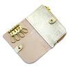 AGILITY affa "Bell" Key Case with Integrated Coin Case, Gold and Silver, Genuine Leather, Stylish